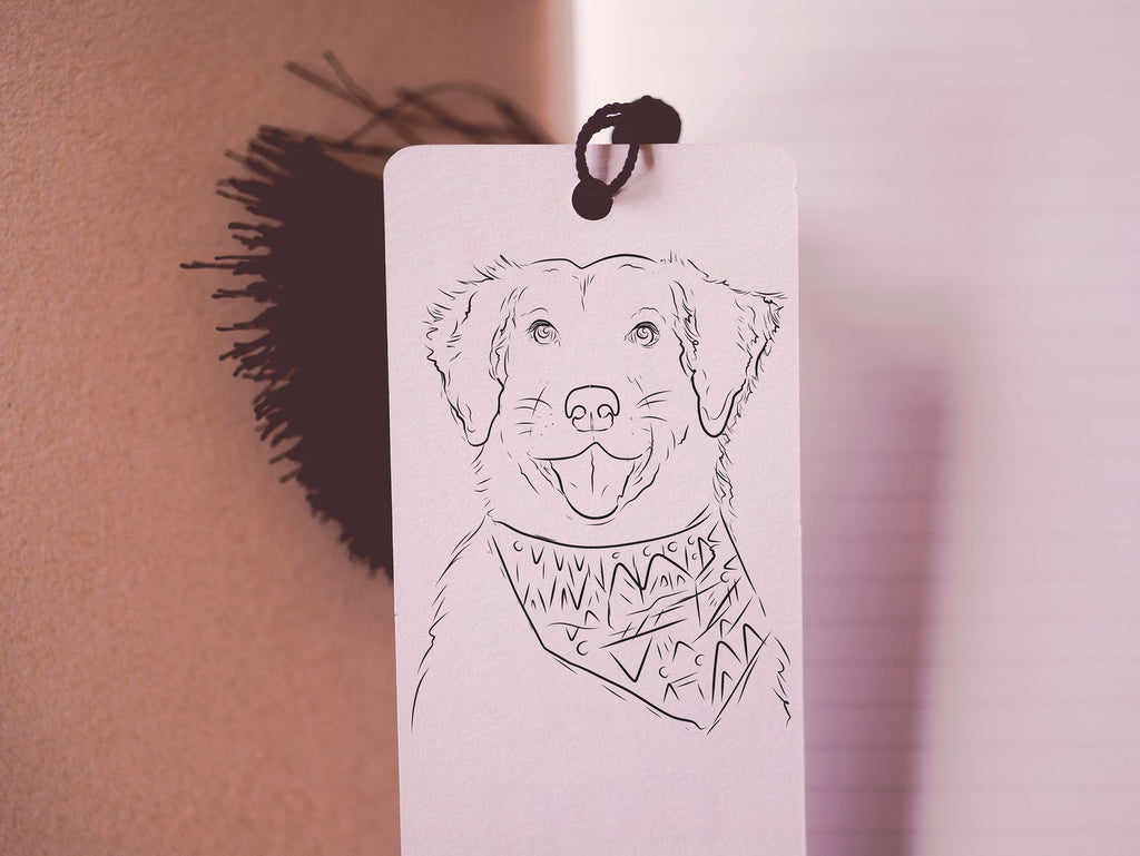 Custom Dog, Cat, or Other Pet's Full Portrait Bookmark