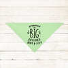 Custom Promoted to Big Brother Promoted to Big Sister Bandana in Mint Green