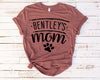 Custom Dog Name Bentley's Mom Dog Mom Dog Mama Mother's Day Gift Pick a Style Typography Flowy Women's Mauve Relaxed Crewneck