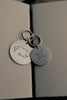 Custom Dog or Cat Ears or Other Pet's Ears Stainless Steel Silver or Gold ID Tag for Dogs and Cats - Stainless Steel Circle Tags Shown