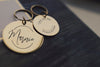Customized Name Script Gold Pet ID Tag