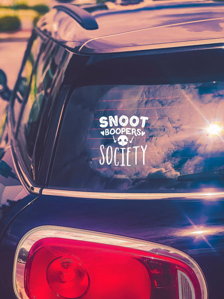 Snoot Booper's Society Car Decal