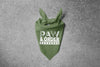 PAW & ORDER Bandana in Army Green