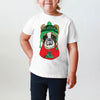 INFANT, TODDLER, or YOUTH Frenchie French Bulldog Festive Christmas Tee T-Shirt