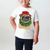 INFANT, TODDLER, or YOUTH Black or Brown Pug Festive Christmas Tee T-Shirt
