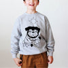 Black or Brown Pug Festive Christmas Pick a Style Toddler OR Youth Sweatshirt or Hoodie