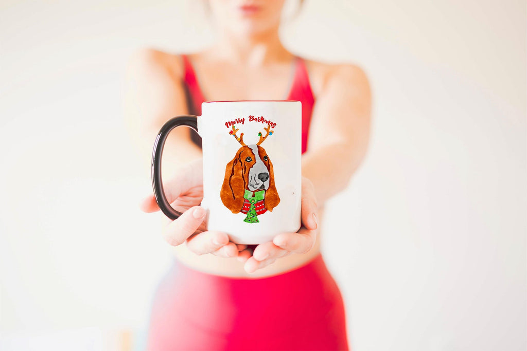 Basset Hound Merry Barkmas Christmas Dog Holiday Mug