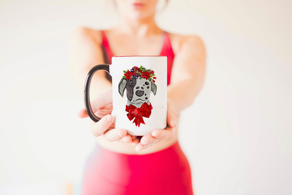Dalmatian Festive Christmas Dog Holiday Mug