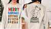 Front/Back Merry Barkmas Pick Your Christmas Dog/Cat Breeds Crewneck Festive Sweatshirt or Hoodie