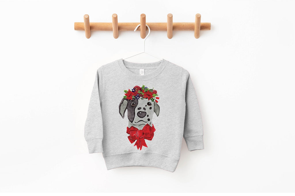 Dalmatian Christmas Pick a Style Toddler OR Youth Sweatshirt or Hoodie