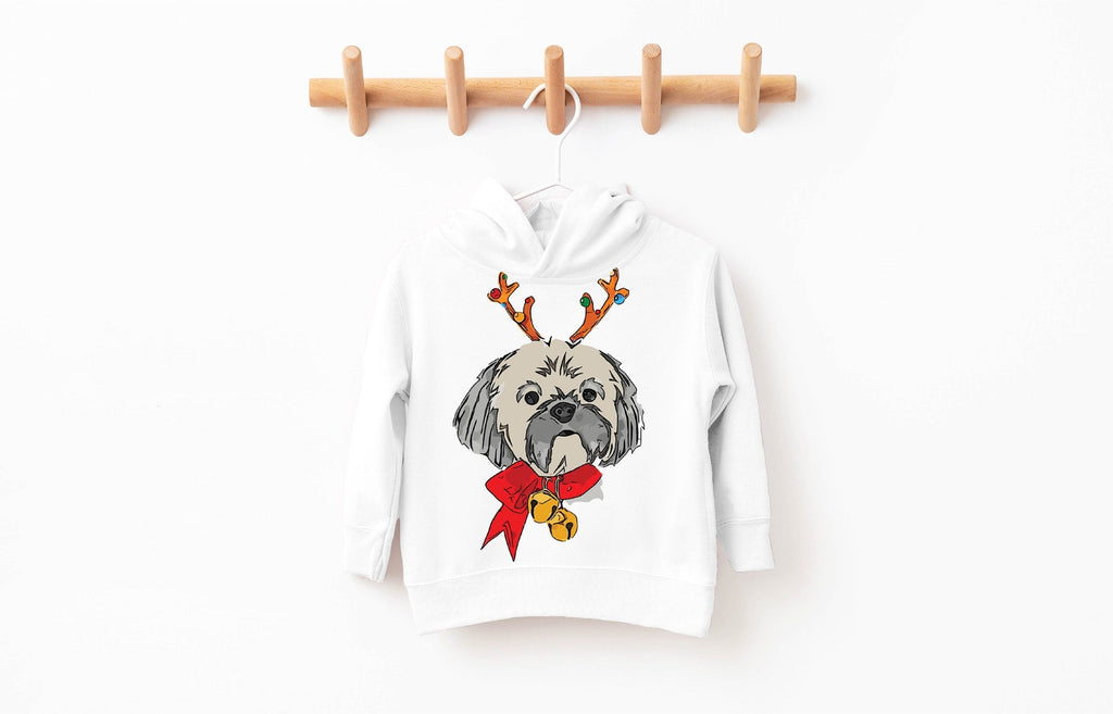 Shih Tzu Christmas Pick a Style Toddler OR Youth Sweatshirt or Hoodie