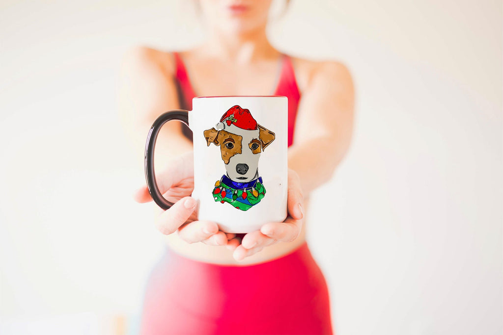 Jack Russell Terrier JRT Festive Christmas Dog Holiday Mug