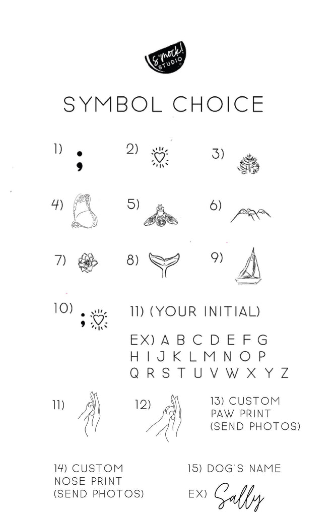 Barkley & Wagz Symbol Choice Chart