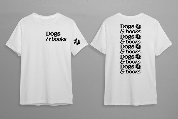 Dogs and Books Unisex T-Shirt