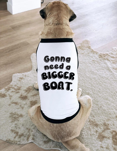 Gonna Need a Bigger Boat Dog Raglan T-Shirt | The Kevin Collection