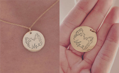 Custom BFFs Necklace and Dog Tag Set