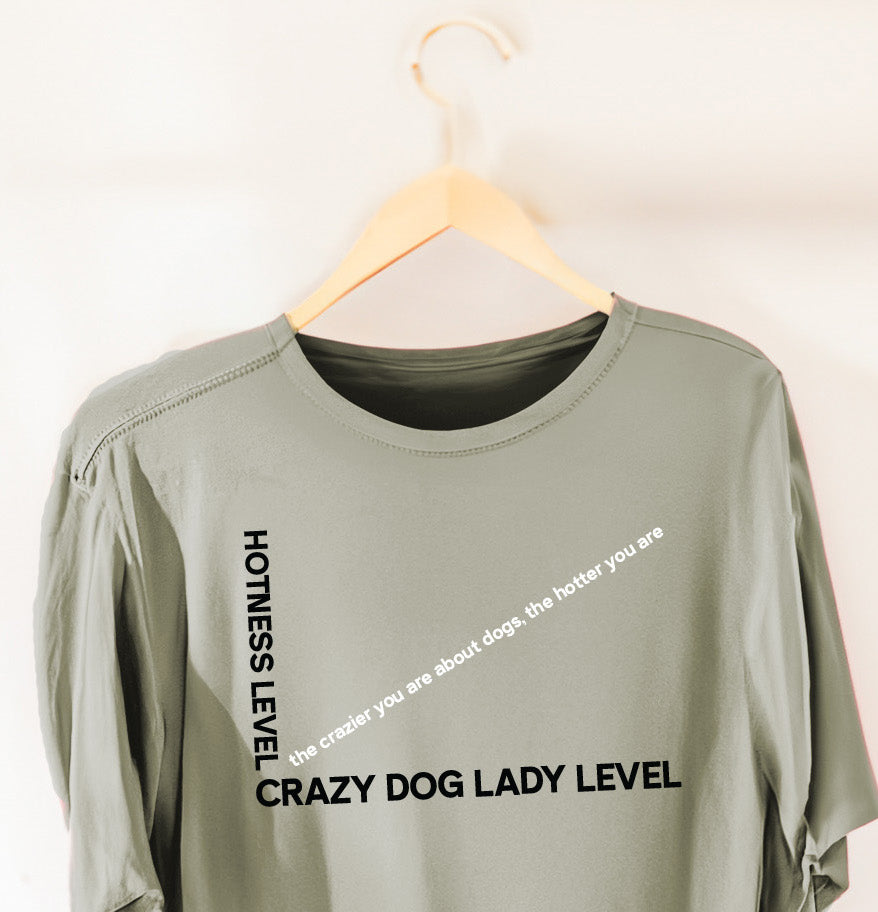 Funny Dog Mama Tee in Sage