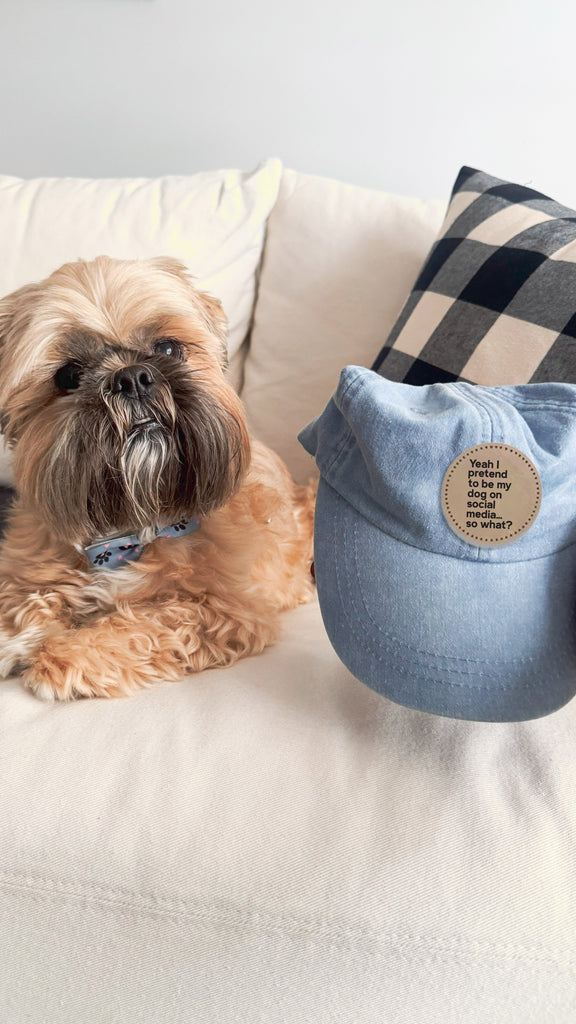 "Yeah I pretend to be my dog on social media.. so what?" Baseball Hat