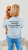 Pet Mom Tee in Light Blue