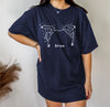 Custom Petstellations Pet Ears Constellation T-Shirt in Navy