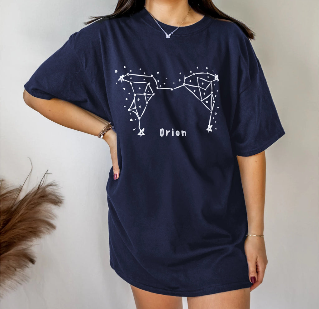 Custom Petstellations Pet Ears Constellation T-Shirt in Navy