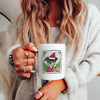 Custom Christmas Pet Portrait Stamp Festive Mug - Snow Globe