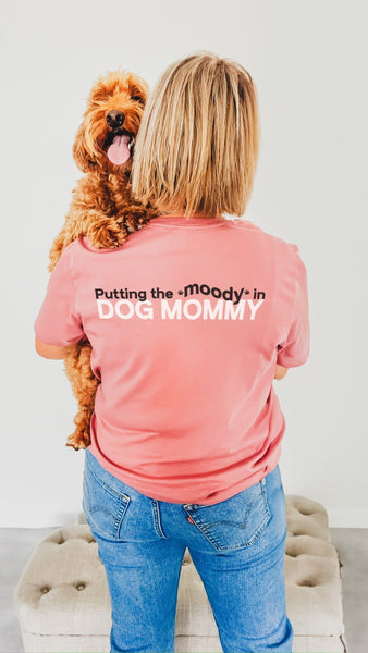 Custom Pet Mom Saying Unisex T-Shirt in Mauve