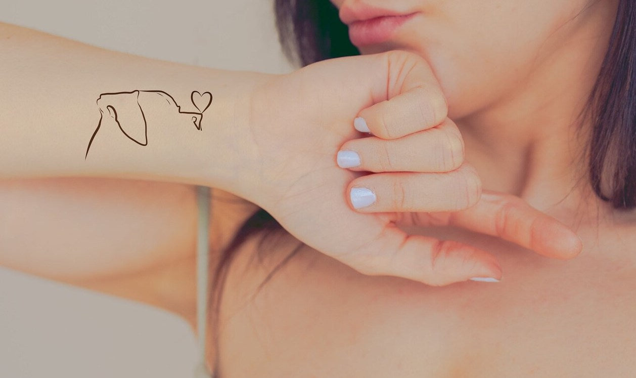 Dog Ears Temporary Tattoos