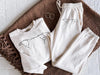 Custom Pet Ears on Comfort Colors Sweatshirt, Sweatpants, or Sweatsuit - Ivory