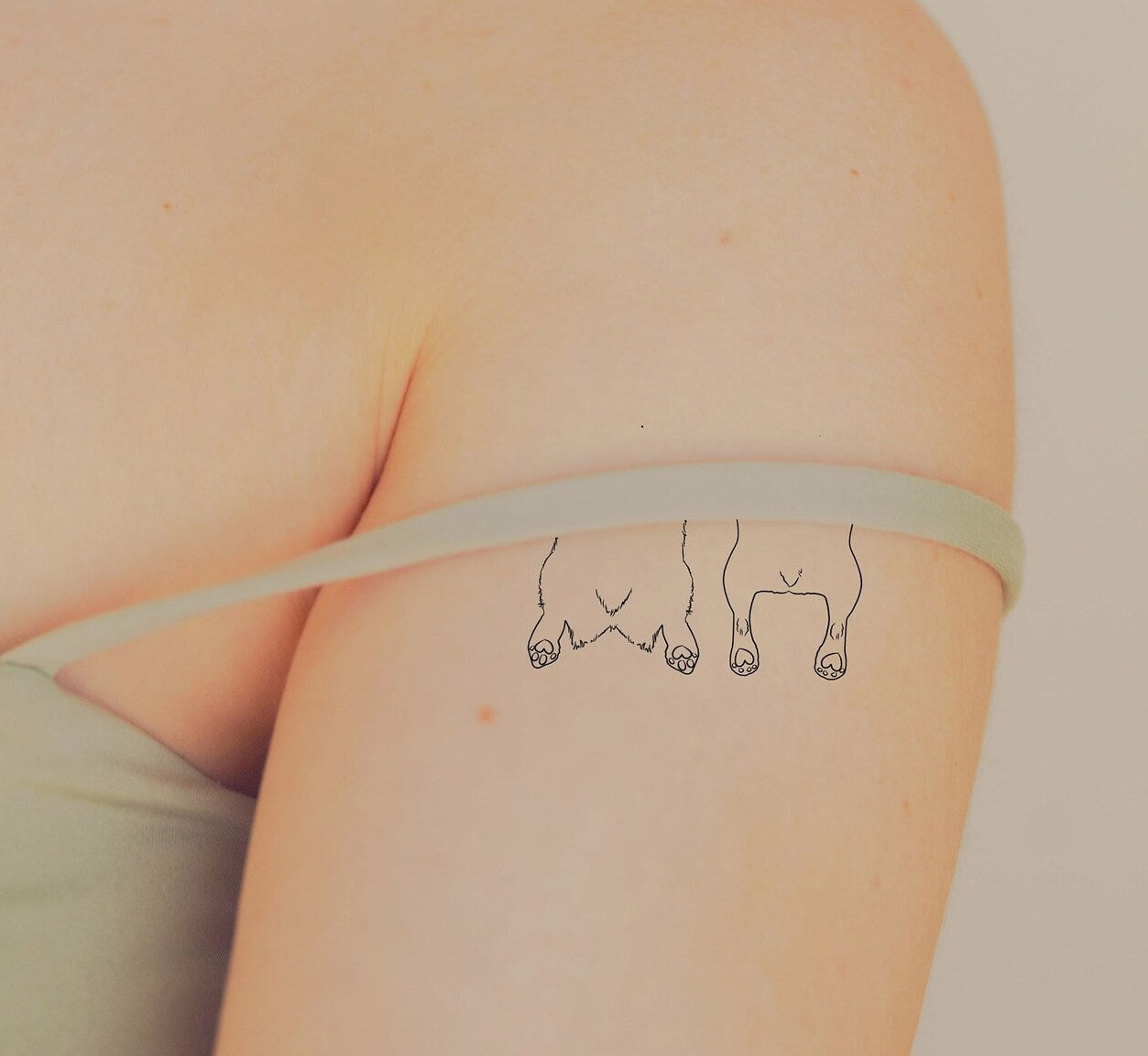 Custom Pet Sploots Temporary Tattoos