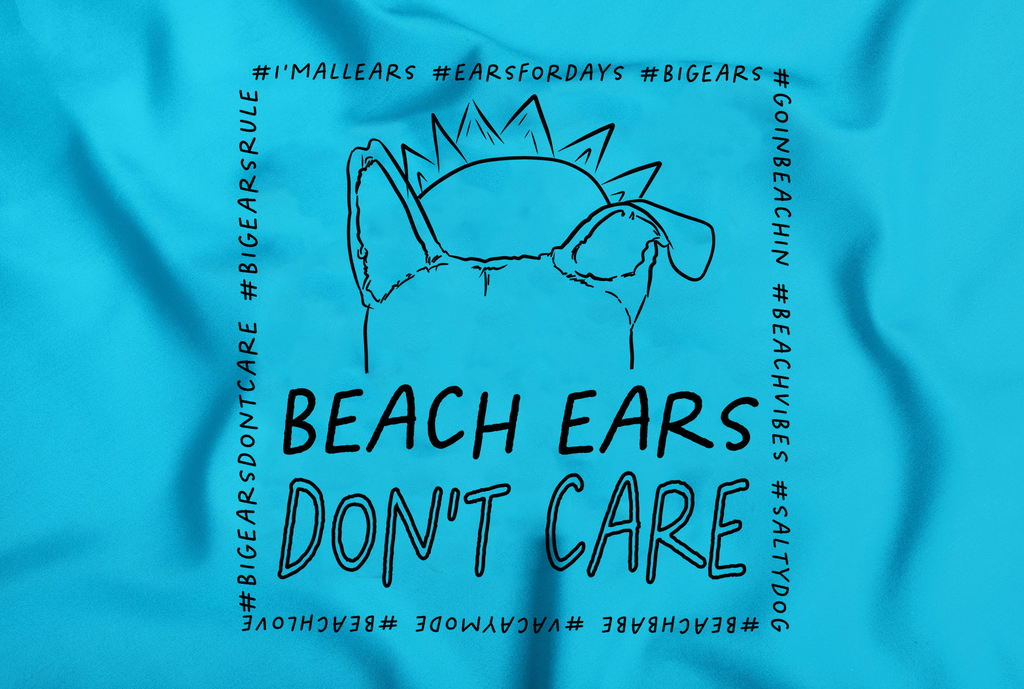 Beach Ears Don't Care Bandana (Use code DOGDAYZOFSUMMER for local pick-up)