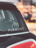 Purrent Car Decal