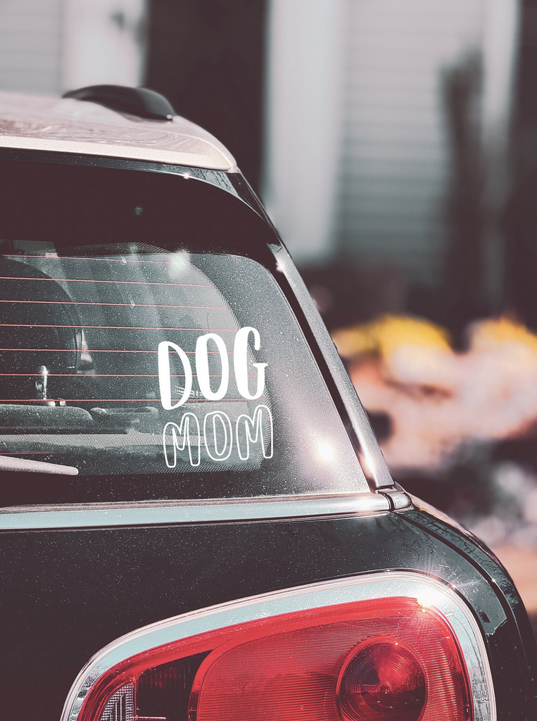 Dog Mom or Cat Mom Car Decal