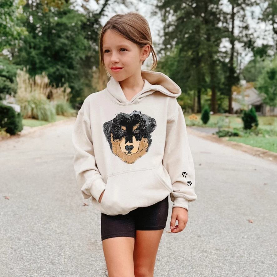 Youth Hoodie Custom Dog Design