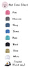 Hat Color Chart for Barkley & Wagz