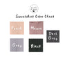 Sweatshirt Color Chart Bella