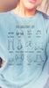 Dog Anatomy Comfort Colors Sweatshirt in Light Blue