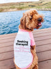 Personalized Funny Wording Custom Dog Shirt Tee in Pink