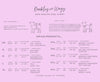 Size Chart for Dog Raglans made by Barkley & Wagz