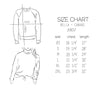 Size Chart - Bella + Canvas 3901 Crewneck Sweatshirt Size Chart