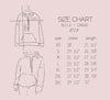 Size Chart 3719 Bella Canvas Sponge Fleece Hoodie Size Chart