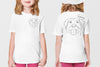INFANT, TODDLER, or YOUTH Custom Full Face Pet Portrait Outline Kid's T-Shirt
