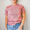 Custom Full Face Portrait with Bandana Dog, Cat, or Other Pet Portrait Unisex T-Shirt