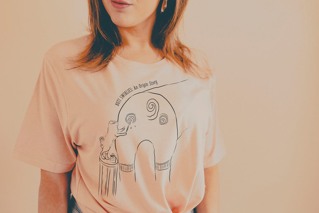 Butt Swirlies: An Origin Story Funny Unisex T-Shirt