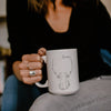 Custom Sploot Outline Tattoo Inspired Coffee Mug