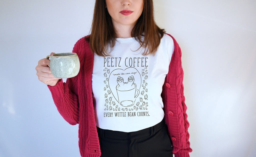 Peetz Coffee Every Wittle Bean Counts Funny Unisex T-Shirt