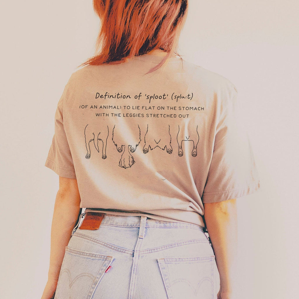 Front/Back Sploot Definition Tattoo Inspired Outlines Unisex T-Shirt