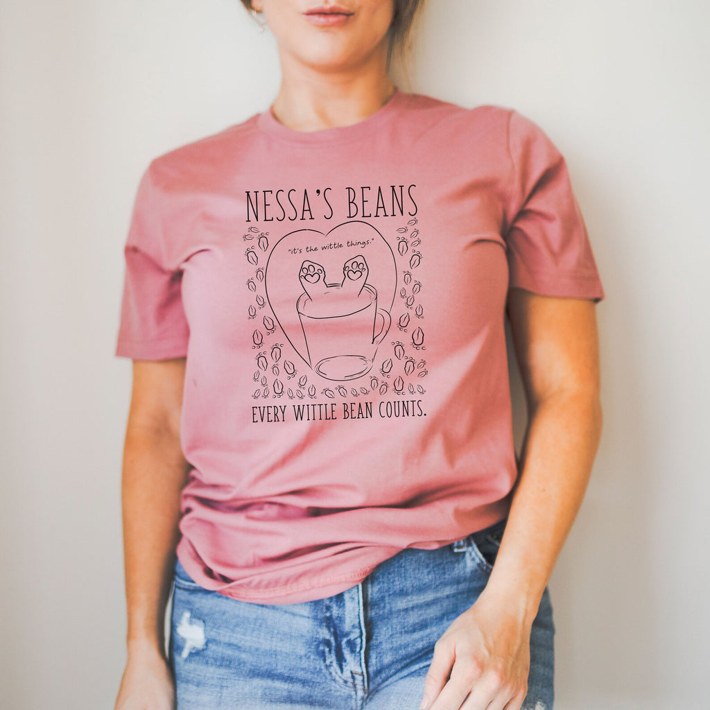 Funny Personalized Coffee Shop Name Every Wittle Bean Counts Unisex T-Shirt