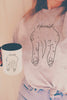 Custom Sploot Outline Tattoo Inspired Coffee Mug