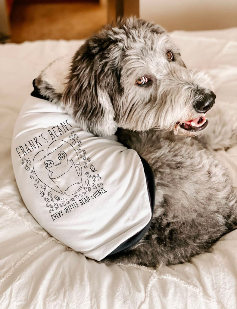 Funny Customized Coffee Shop Name Dog Tee Dog Raglan T-Shirt